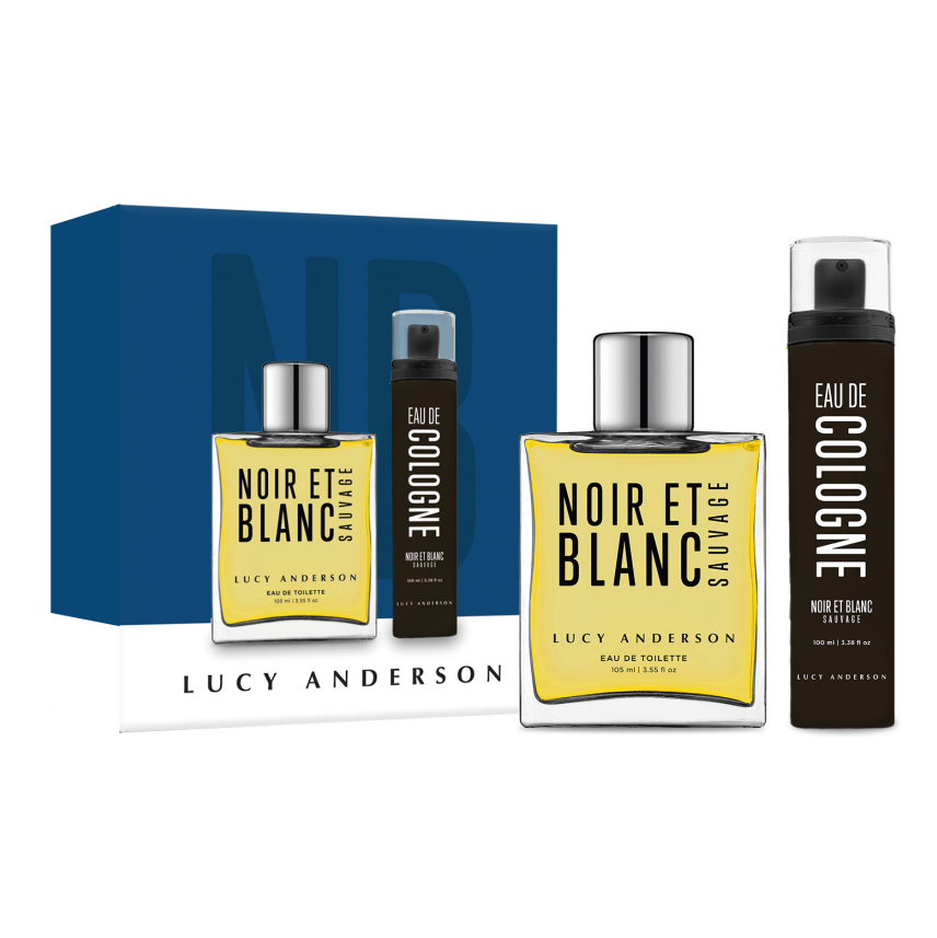 LUCY ANDERSON ESTUCHE NOIR ET BLANC SAUVAGE EDT X 105 ML. Y COLOGNE X 100 ML.